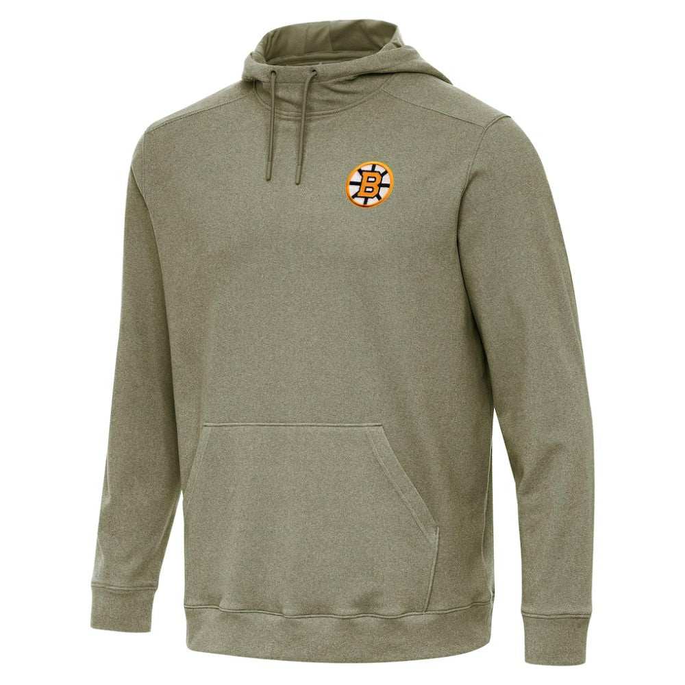 Boston Bruins Antigua Cloud Pullover Hoodie Olive