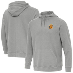 Boston Bruins Antigua Cloud Pullover Hoodie Heather Gray