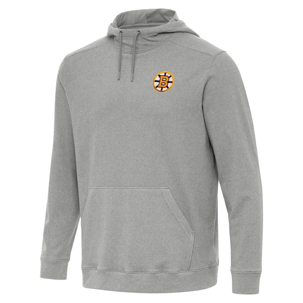 Boston Bruins Antigua Cloud Pullover Hoodie Heather Gray