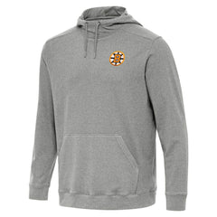 Boston Bruins Antigua Cloud Pullover Hoodie Heather Black