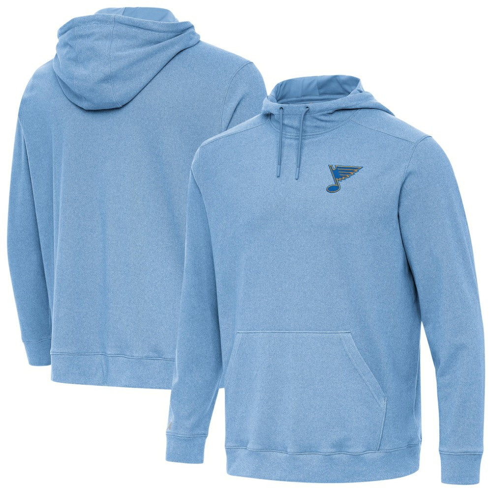 St. Louis Blues - Antigua Cloud Pullover Hoodie Heather Blue