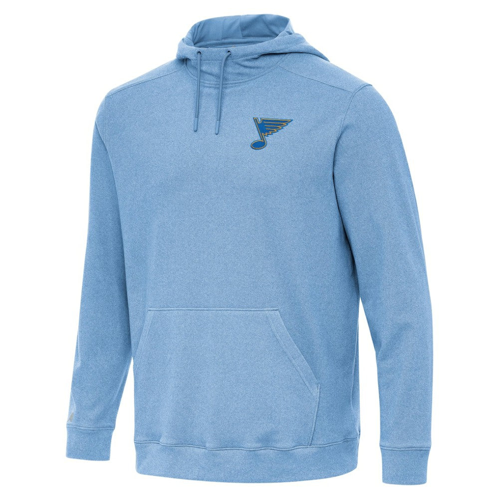 St. Louis Blues - Antigua Cloud Pullover Hoodie Heather Blue