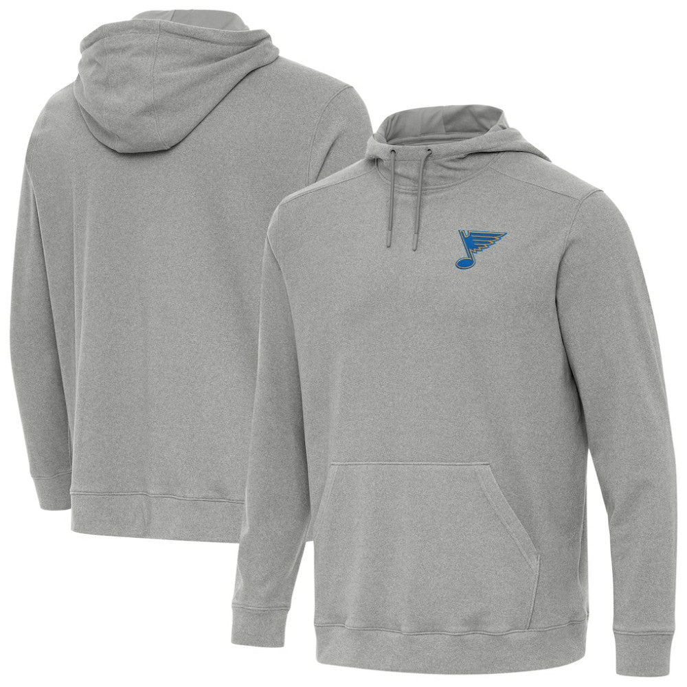St. Louis Blues - Antigua Cloud Pullover Hoodie Heather Gray