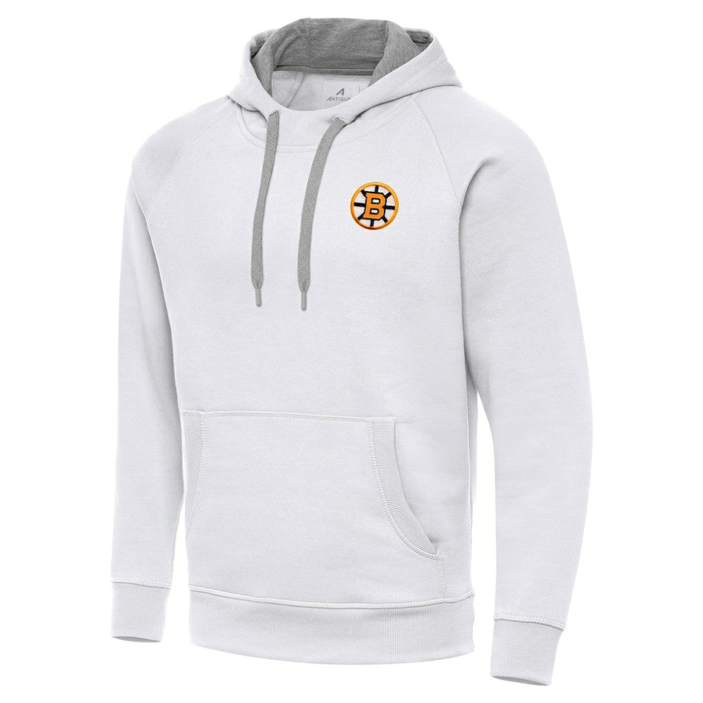 Boston Bruins Antigua Victory Pullover Hoodie White