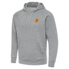 Boston Bruins Antigua Victory Pullover Hoodie Heather Gray
