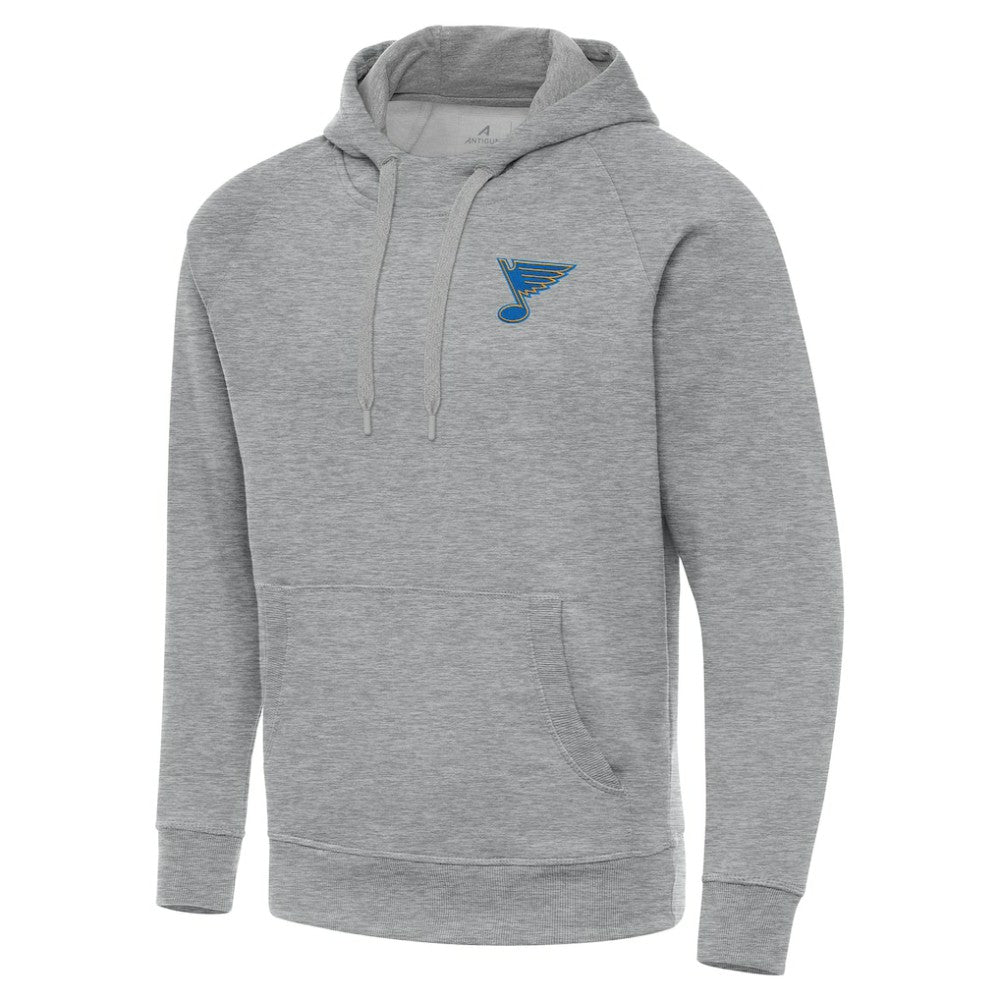 St. Louis Blues - Antigua Victory Pullover Hoodie Heather Gray