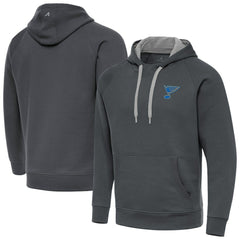 St. Louis Blues - Antigua Victory Pullover Hoodie Charcoal