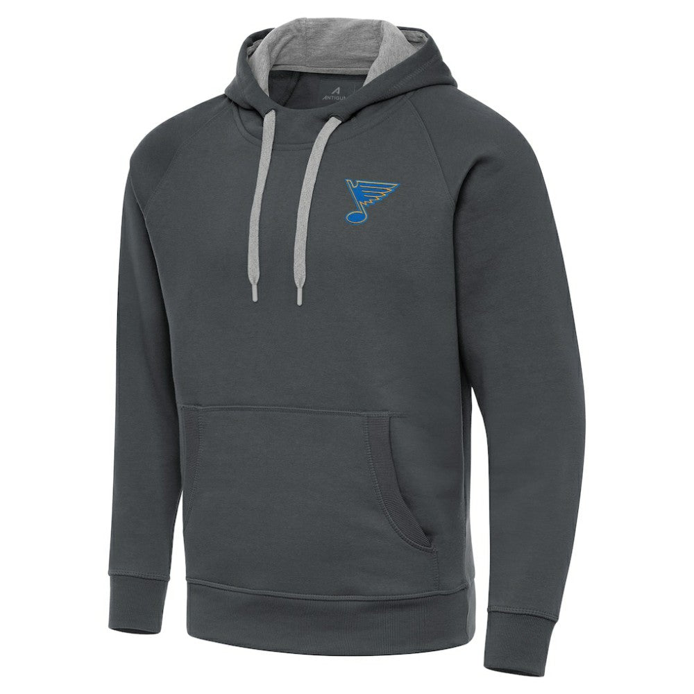 St. Louis Blues - Antigua Victory Pullover Hoodie Charcoal