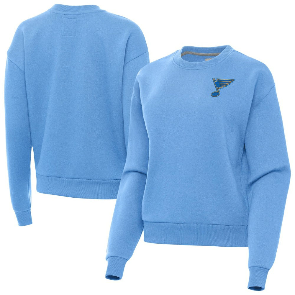 St. Louis Blues - Antigua Women's Victory Pullover Sweatshirt Blue