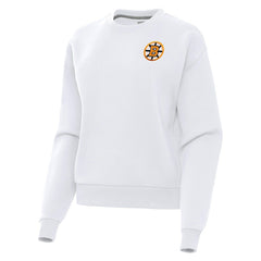 Boston Bruins Antigua Women's Victory Pullover Sweatshirt White