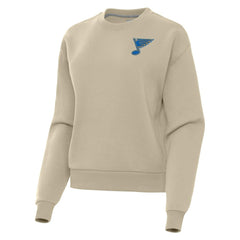 St. Louis Blues - Antigua Women's Victory Pullover Sweatshirt Khaki
