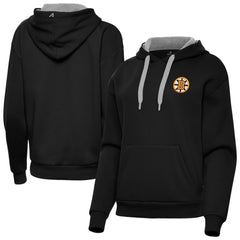 Boston Bruins Antigua Women's Victory Pullover Hoodie Black
