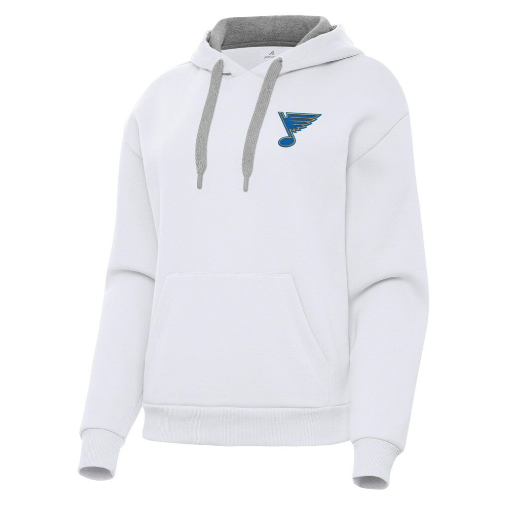St. Louis Blues - Antigua Women's Victory Pullover Hoodie White
