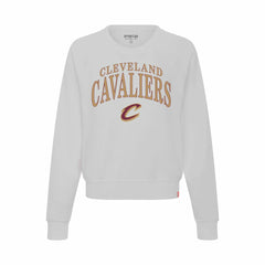NBA - Cleveland Cavaliers Sportiqe Women's Genuine Issue Collection Ashlyn Cropped Sweatshirt - Gray