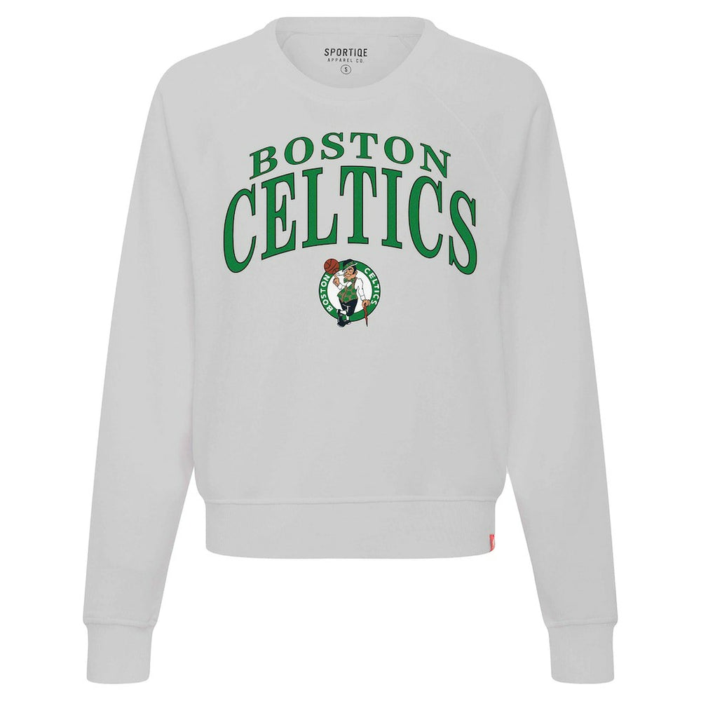 NBA - Boston Celtics Sportiqe Women's Genuine Issue Collection Ashlyn Cropped Sweatshirt - Gray