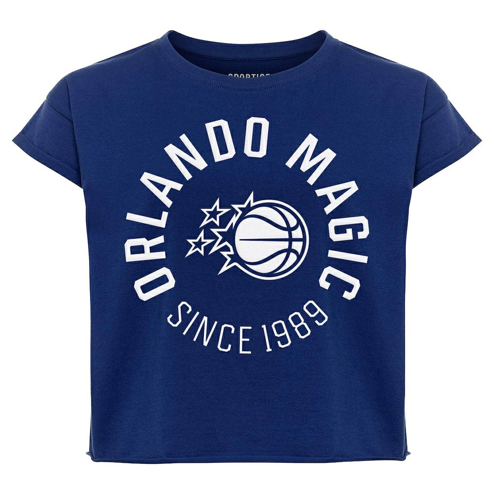 NBA - Orlando Magic Sportiqe Women's Cropped Genuine Issue Collection Alana T-Shirt - Blue