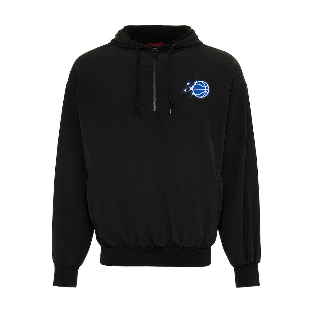 NBA - NBA Sportiqe Unisex Winfield Quarter-Zip Fleece Hoodie - Black