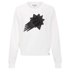 NBA - Phoenix Suns Sportiqe Women's Genuine Issue Collection Ashlyn Raglan Sweatshirt - White