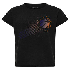 NBA - Phoenix Suns Sportiqe Women's Cropped Genuine Issue Collection Alana T-Shirt - Black