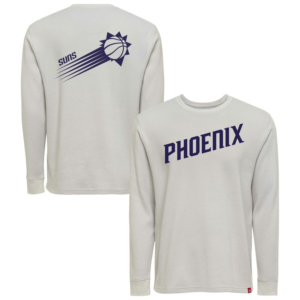 NBA - Phoenix Suns Sportiqe Unisex Afton Thermal Long Sleeve T-Shirt - Gray