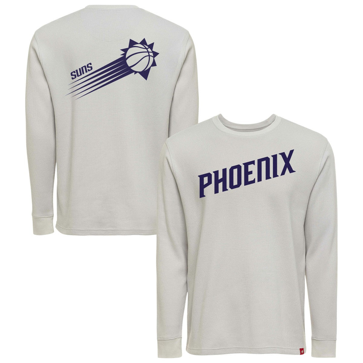 NBA - Phoenix Suns Sportiqe Unisex Afton Thermal Long Sleeve T-Shirt - Gray