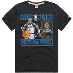 NBA - Paolo Banchero Orlando Magic Homage Unisex NBA Jam Tri-Blend T-Shirt - Charcoal
