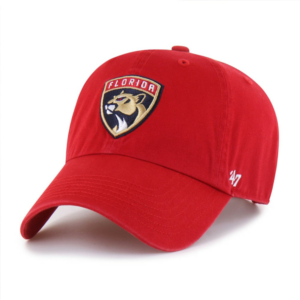 Florida Panthers - '47 Logo Clean Up Adjustable Hat Red