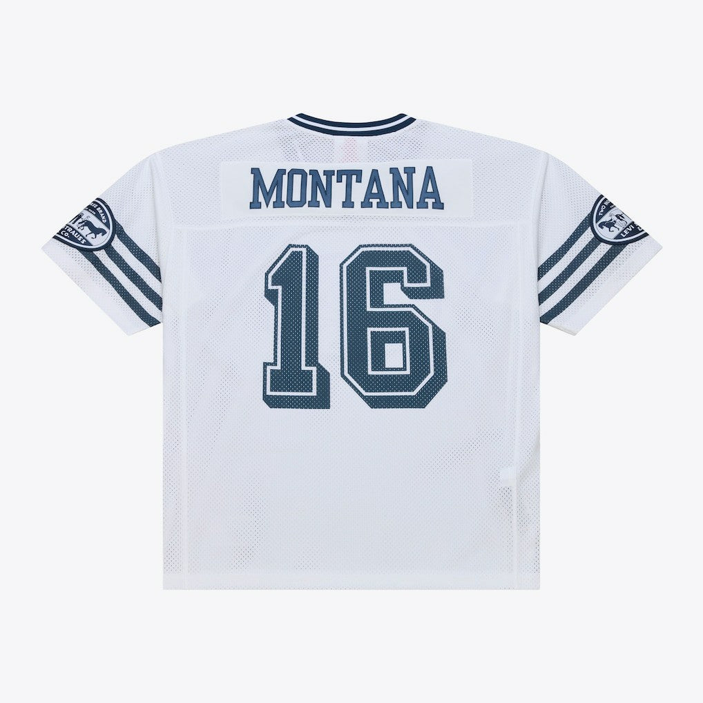 Joe Montana San Francisco 49ers x Levi's Unisex Legacy Jersey White - Mitchell & Ness
