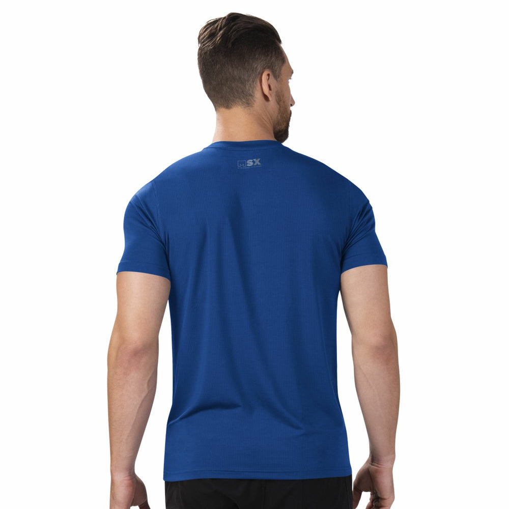 New York Giants MSX by Michael Strahan Performance T-Shirt Royal - NFL