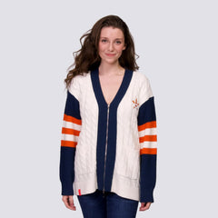 Houston Astros Lusso Women's Shyla Knit V-Neck Full-Zip Sweater Sale