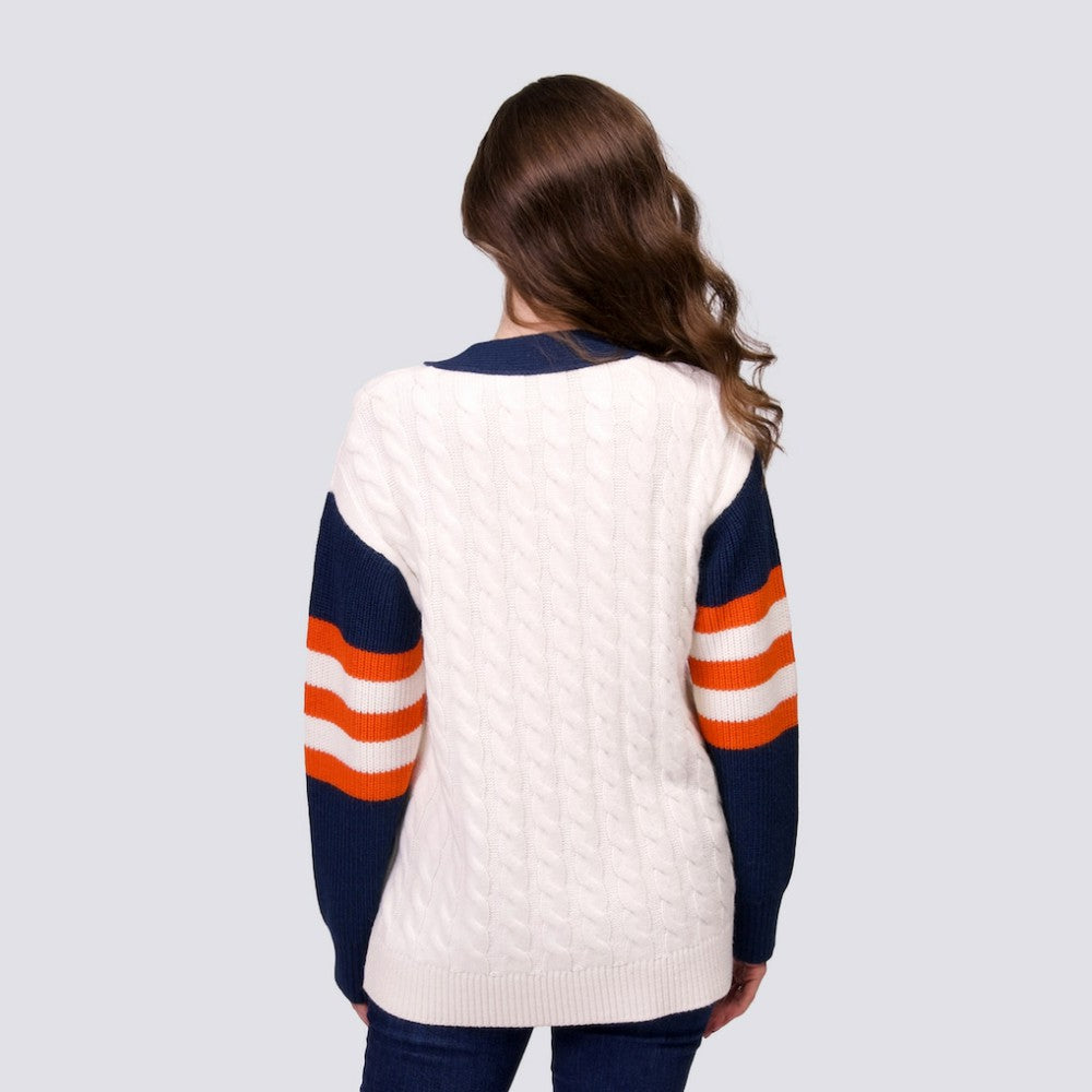 Houston Astros Lusso Women's Shyla Knit V-Neck Full-Zip Sweater Sale