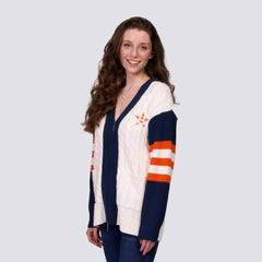 Houston Astros Lusso Women's Shyla Knit V-Neck Full-Zip Sweater Sale