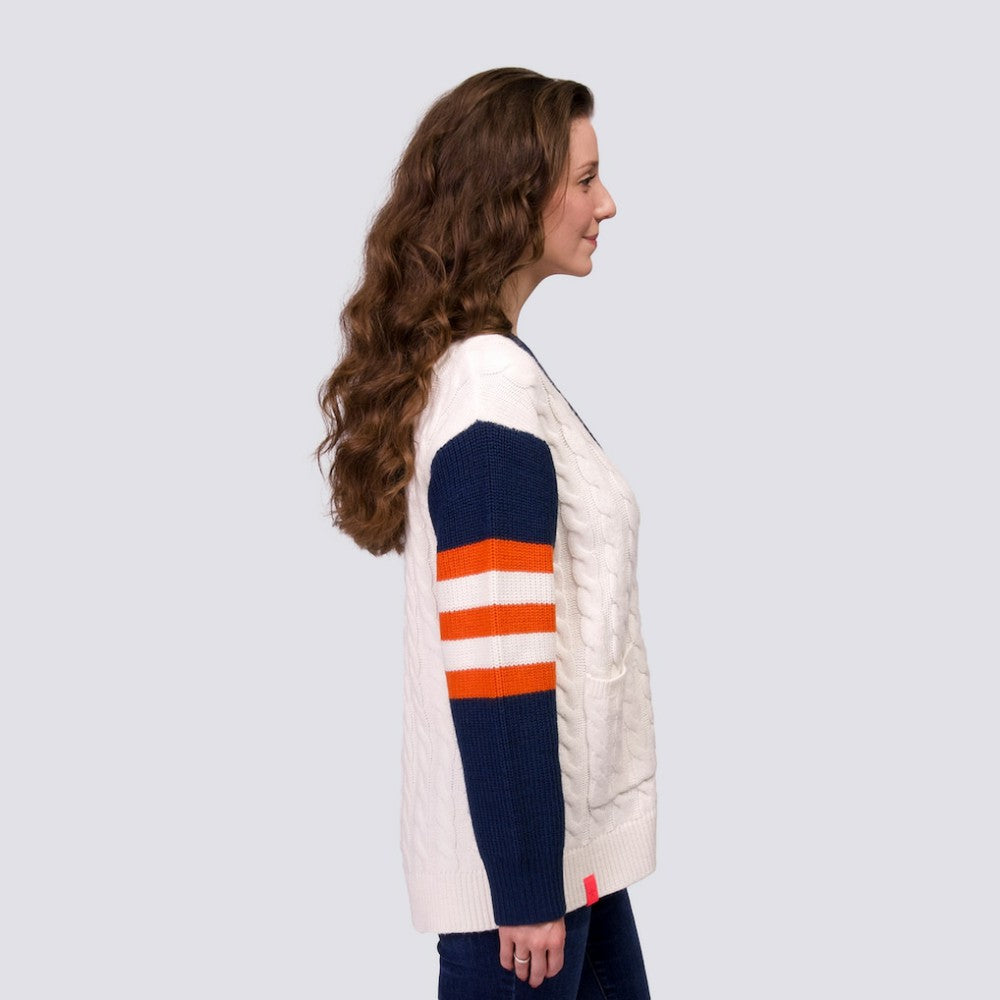 Houston Astros Lusso Women's Shyla Knit V-Neck Full-Zip Sweater Sale