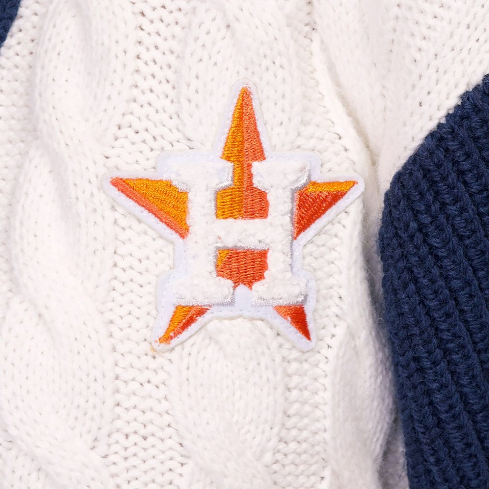 Houston Astros Lusso Women's Shyla Knit V-Neck Full-Zip Sweater Sale