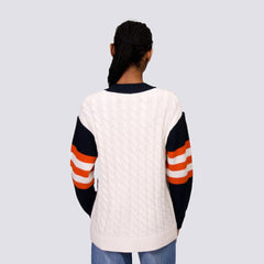 San Francisco Giants Lusso Women's Shyla Knit V-Neck Full-Zip Sweater for sale