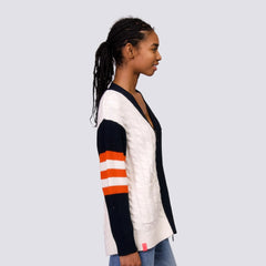 San Francisco Giants Lusso Women's Shyla Knit V-Neck Full-Zip Sweater for sale