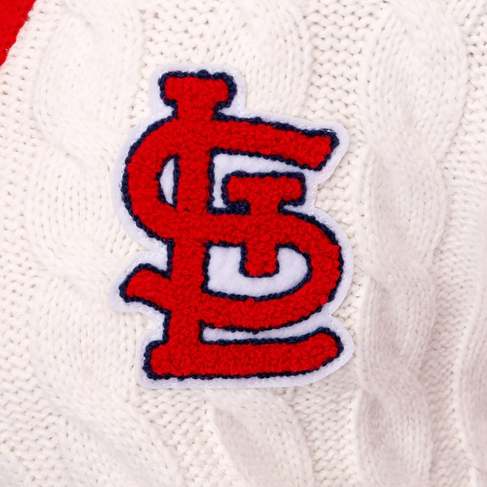 St. Louis Cardinals Lusso Women's Shyla Knit V-Neck Full-Zip Sweater Online