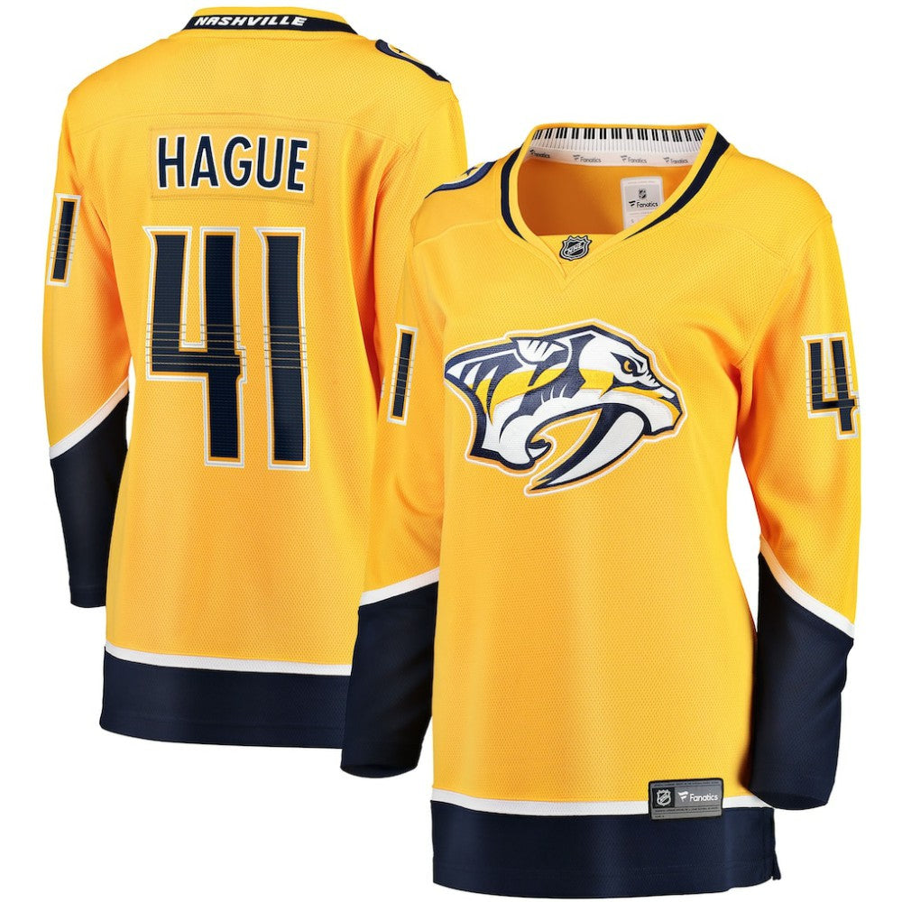 Nicolas Hague Nashville Predators - Fanatics Women's Home Breakaway Jersey Gold
