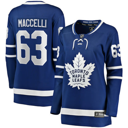 Matias Maccelli Toronto Maple Leafs Fanatics Women's Home Breakaway Jersey - Blue | NHL Jerseys