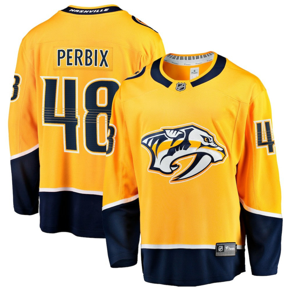 Nick Perbix Nashville Predators - Fanatics Home Breakaway Jersey Gold