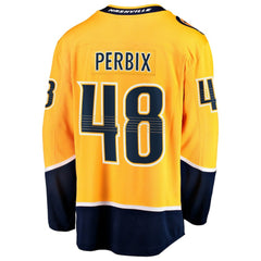 Nick Perbix Nashville Predators - Fanatics Home Breakaway Jersey Gold