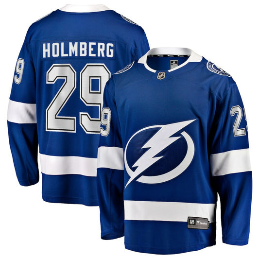 Pontus Holmberg Tampa Bay Lightning Fanatics Home Breakaway Jersey - Blue | NHL Jerseys