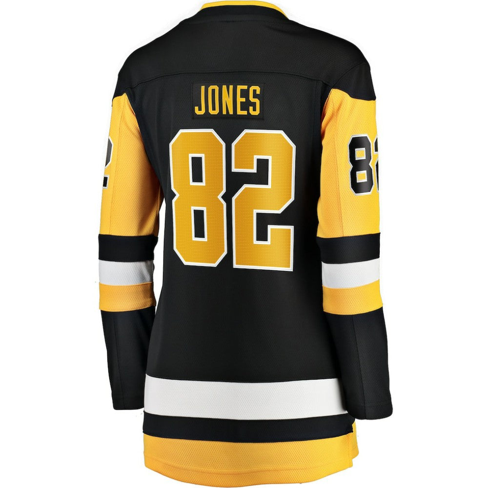 Caleb Jones Pittsburgh Penguins Fanatics Women's Home Breakaway Jersey - Black | NHL Jerseys