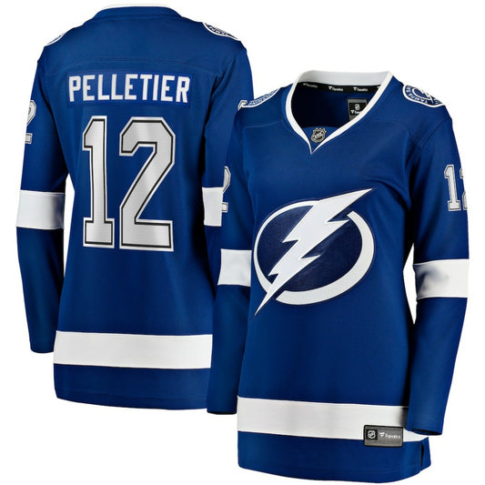 Jakob Pelletier Tampa Bay Lightning Fanatics Women's Home Breakaway Jersey - Blue | NHL Jerseys