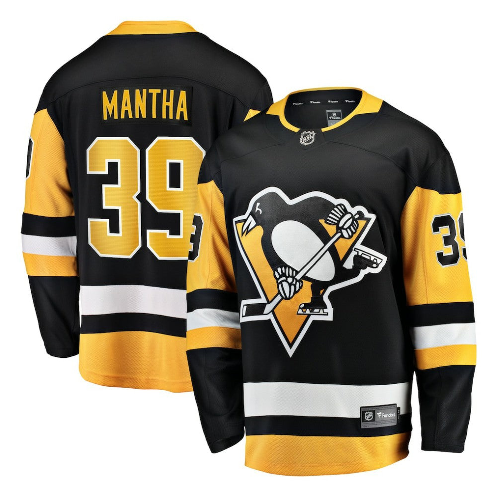 Anthony Mantha Pittsburgh Penguins Fanatics Home Breakaway Jersey - Black | NHL Jerseys