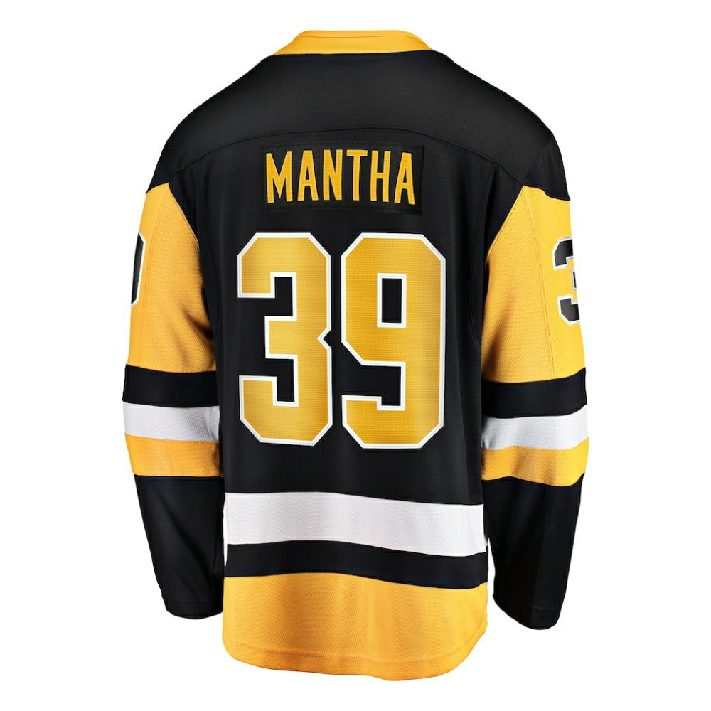 Anthony Mantha Pittsburgh Penguins Fanatics Home Breakaway Jersey - Black | NHL Jerseys