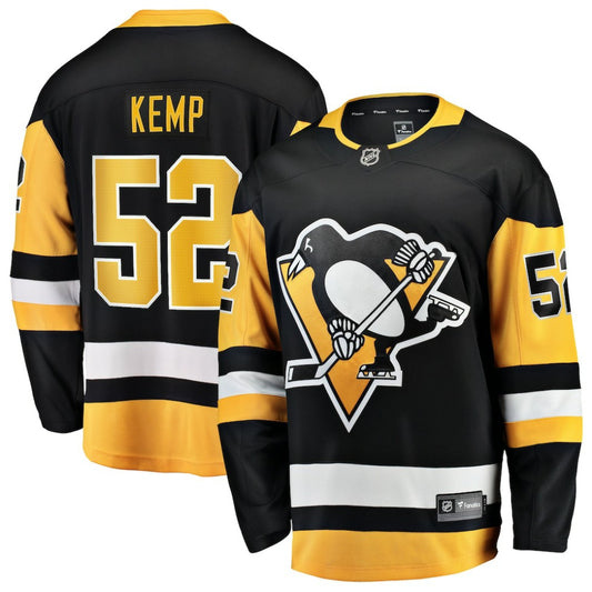 Philip Kemp Pittsburgh Penguins Fanatics Home Breakaway Jersey - Black | NHL Jerseys