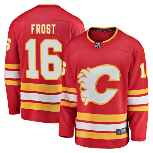Morgan Frost Calgary Flames Fanatics Home Breakaway Jersey - Red | NHL Jerseys