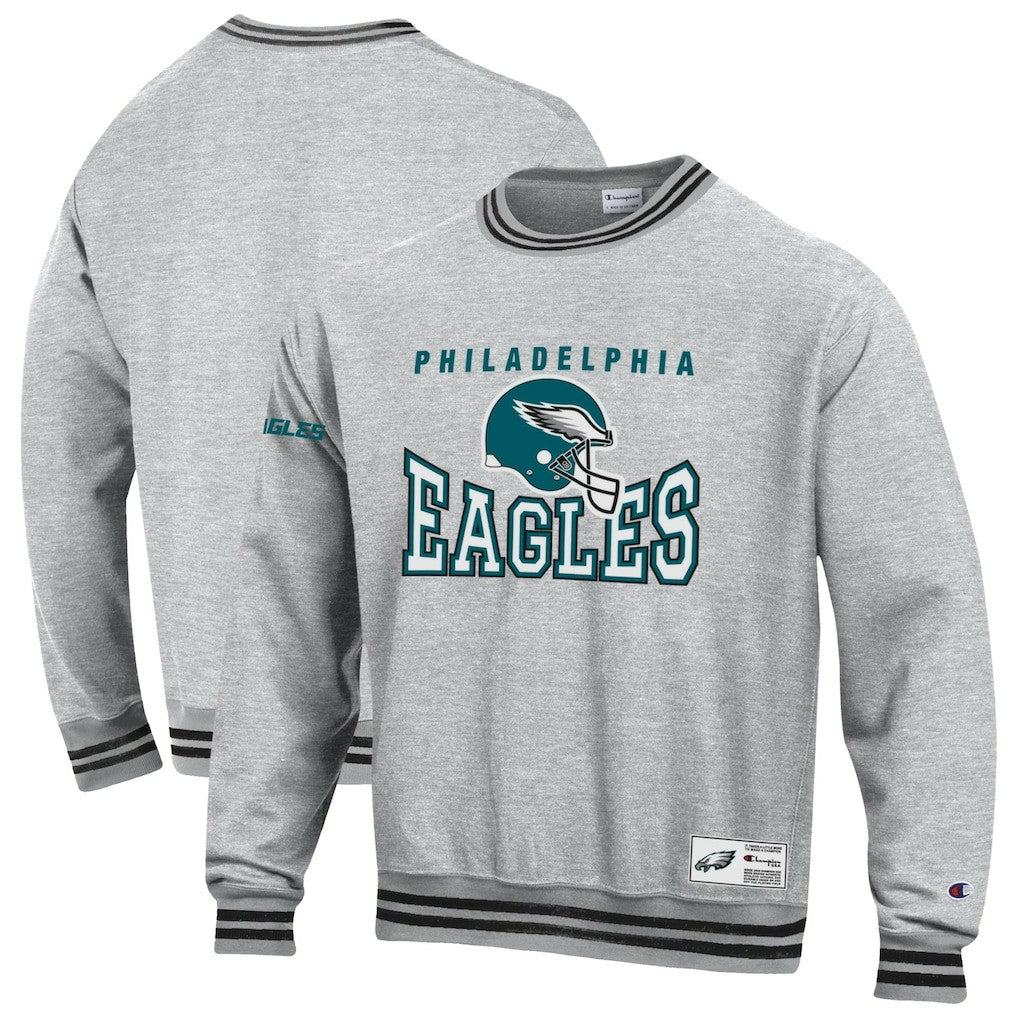 Philadelphia Eagles Champion Reverse Weave Fleece Sweatshirt Heather Gray - NFL