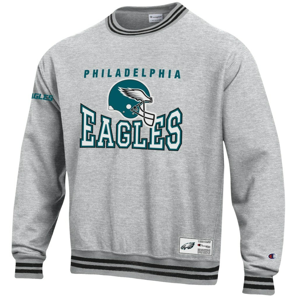 Philadelphia Eagles Champion Reverse Weave Fleece Sweatshirt Heather Gray - NFL